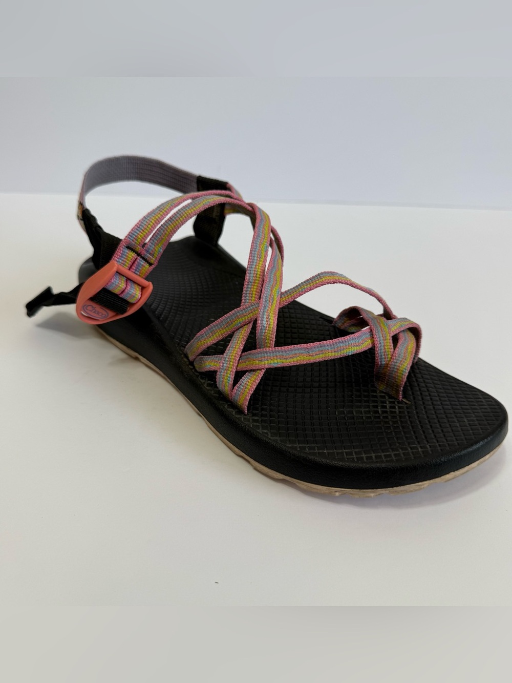 Chaco Custom ZX2 Sandals Pastel Rainbow Ice Cream Cone Toe Loop Womens Size 11